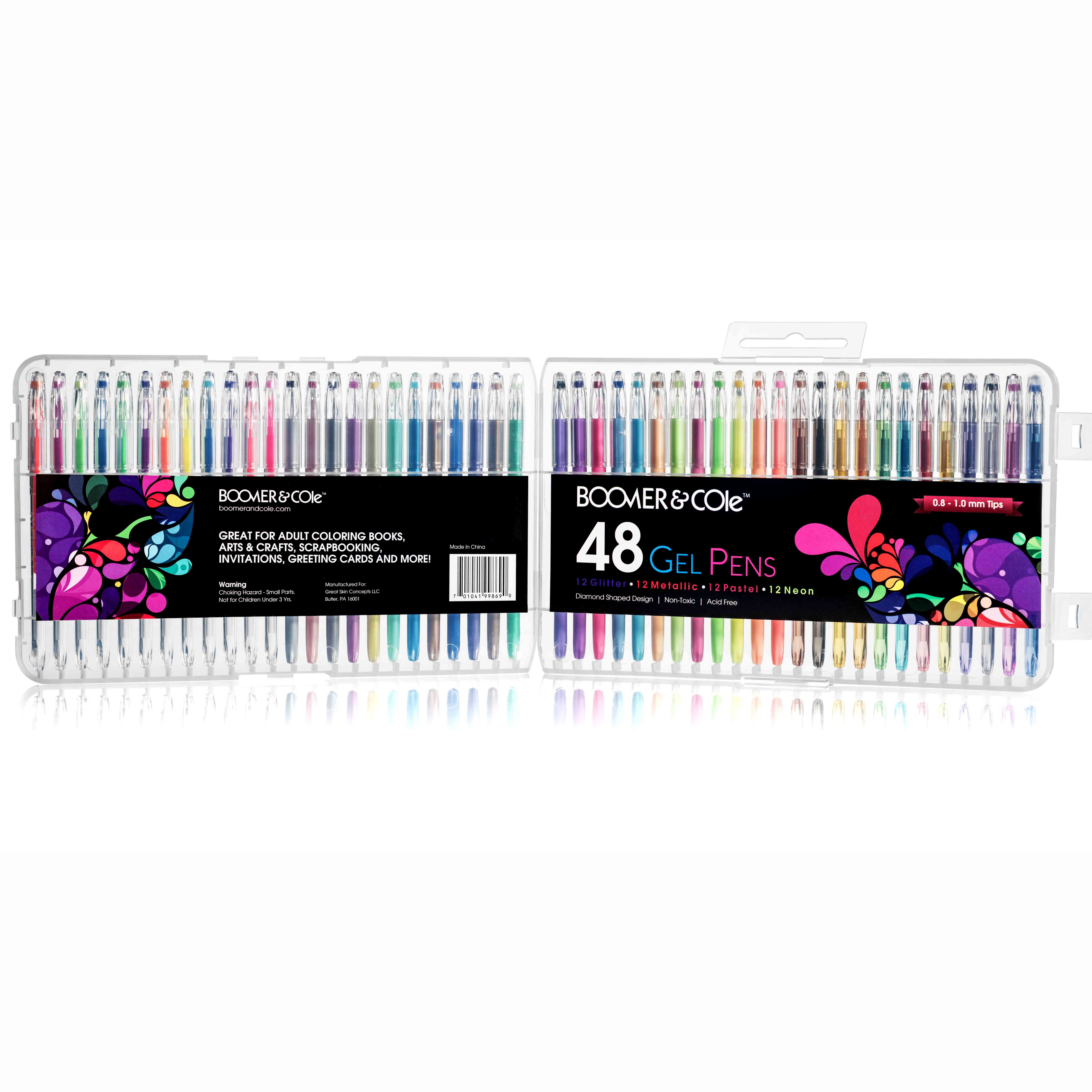 Keizer Mysterieus groef Boomer & Cole Ultra Fine Gel Coloring Pens – Set of 48 – Welcome to GSC  Shopping!